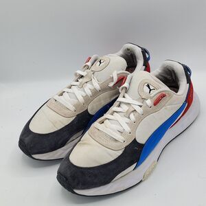 Puma Wild Rider Rollin' Puma White Blue Red Men's Size 12